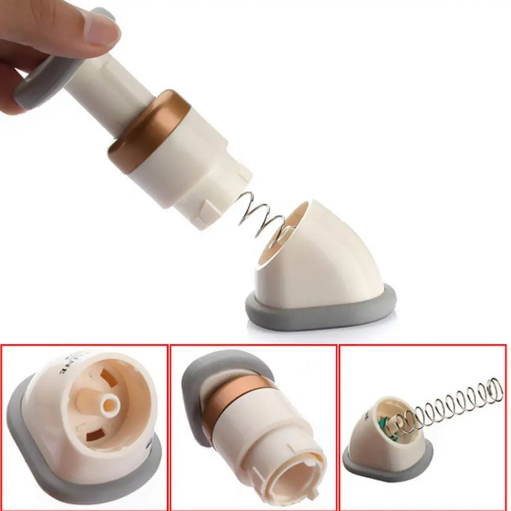 This chin slimmer and neck exerciser can help reduce double chin and tighten skin with progressive resistance using three different strength springs for low, medium, and high toning.