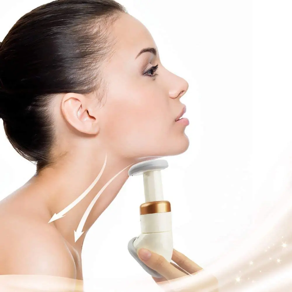 This chin slimmer and neck exerciser can help reduce double chin and tighten skin with progressive resistance using three different strength springs for low, medium, and high toning.