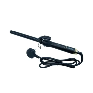 A chrome-plated 19mm curling iron featuring a fast-heating PTC element and a 360-degree swivel power cord, perfect for creating curls and waves.