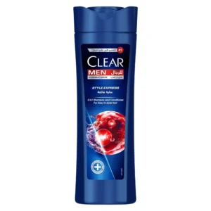 CLEAR Men Style Express 2in1 anti dandruff shampoo and conditioner promotes a nourished, healthy, and dandruff-free scalp while helping to easily style hair.