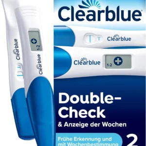 This Clearblue Early Detection Pregnancy Test combo pack includes a test with week indicator and one for early detection, providing results up to 6 days sooner than your missed period.