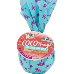 A fizzy coconut bath bomb from Dirty Works softens skin and creates a mood-boosting, cruelty-free vegan bath experience.