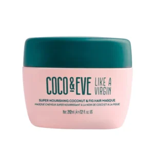 Coco & Eve hair mask transforms dry, damaged hair into shiny, smooth hair with hydrating coconut and fig in just 10 minutes, repairing damage from styling and heat.