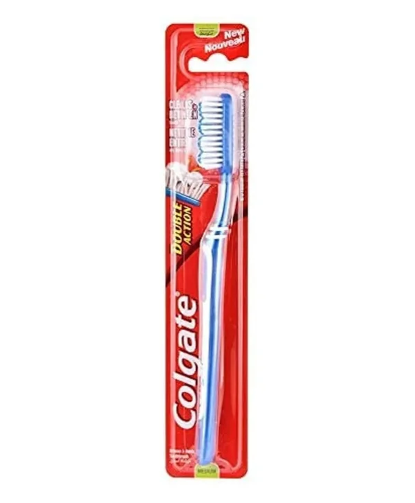 Colgate Double Action Medium Toothbrush - Colors Vary