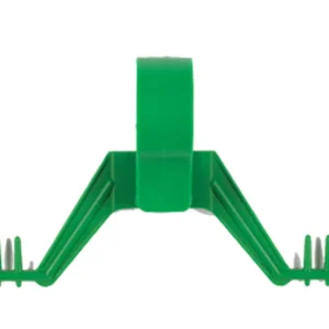 This is a reusable COLOPLAST drainage bag hanger featuring multiple hooks to securely hold various urine bags, ensuring stability.