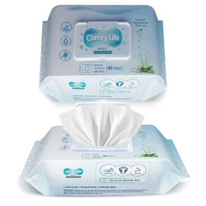 Comfy Life adult cleansing wipes provide a gentle and effective rinse-free clean, perfect for bed baths, incontinence care, and sensitive skin.