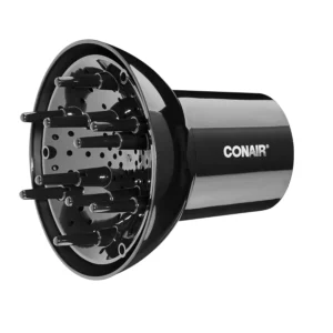The Conair hair diffuser attachment fits most hair dryers and enhances natural curls while reducing frizz.