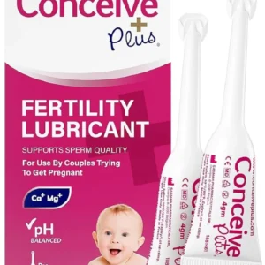 Conceive Plus fertility lubricant with pre-filled applicators designed to help women trying to conceive by creating a fertility-friendly environment and supporting vaginal health.