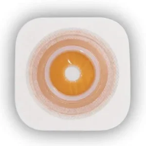 Five ConvaTec Stomahesive flexible skin barriers with a 1-3/4 inch flange and cut-to-fit opening, made in the USA, are shown.