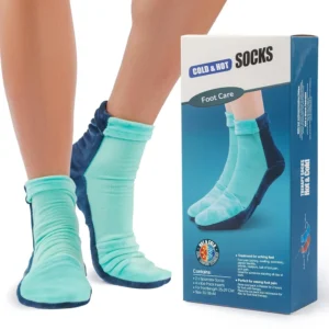 Venicce Love cooling socks and cold feet pads made of polyester, providing therapy for rheumatism, polyneuropathy and pain relief.