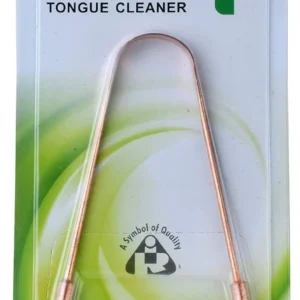 Maruti Health Plus copper tongue cleaner effectively removes plaque and food particles to eliminate bad breath and enhance oral hygiene.