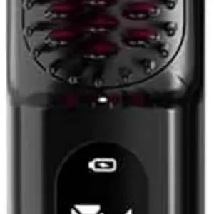 This cordless hair straightener brush and hot comb offers five temperature settings and ultimate styling versatility, allowing you to straighten, curl, add volume, or flip your hair with salon-quality results at home.