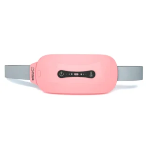 Cordless heating pad provides fast period pain relief with three heat and massage settings for back or belly use, making it an ideal gift for women.