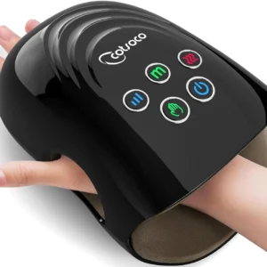 The Cotsoco hand massager with heat and compression provides relief for arthritis and carpal tunnel, making it an ideal gift for women and parents.