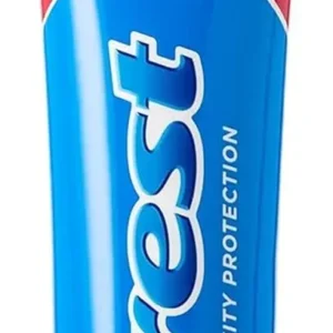 Crest Cavity Protection Extra Fresh Toothpaste removes up to 80% of surface stains and provides whitening, strengthening, and enamel-safe stain protection with a vitalizing mint flavor.