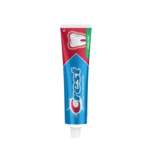Two tubes of Crest Cavity Protection Fresh Mint Toothpaste provide professional teeth whitening results with deep cleaning action to gently and effectively remove tough stains.