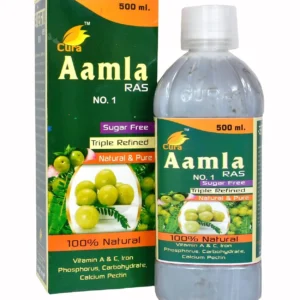 Cura Amla Ras No.1, a natural drink made with Amla, helps improve eyesight, digestion, and control blood sugar.