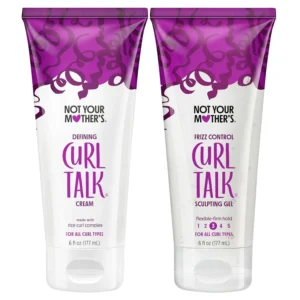 This two-pack includes curl defining gel and cream formulated with Rice Curl Complex to hydrate, define, and control frizz for all curly hair types.