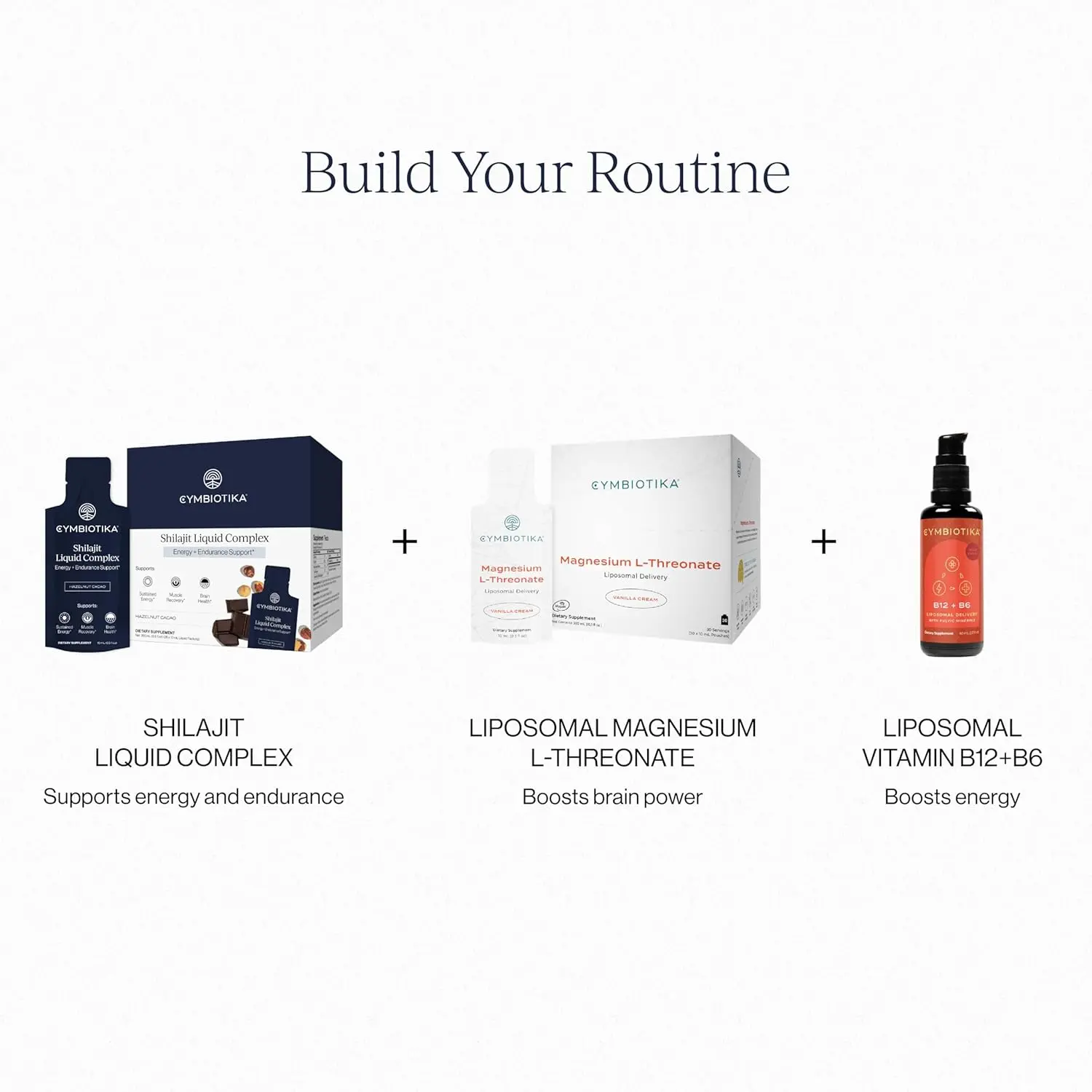 Cymbiotika Shilajit liquid complex with over 85 trace elements, fulvic and humic acid, cocoa, honey and hazelnut butter is designed to boost energy, focus and post-workout recovery.