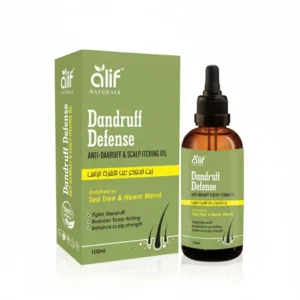 This dandruff hair oil with tea tree and neem soothes itchy, flaky scalps while supporting natural oil balance and reducing dandruff-causing microbes for a healthier scalp.