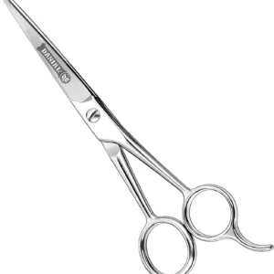 This image showcases DANIAL professional hair cutting scissors made of stainless steel, ideal for salon, barber, and home use for men and women.
