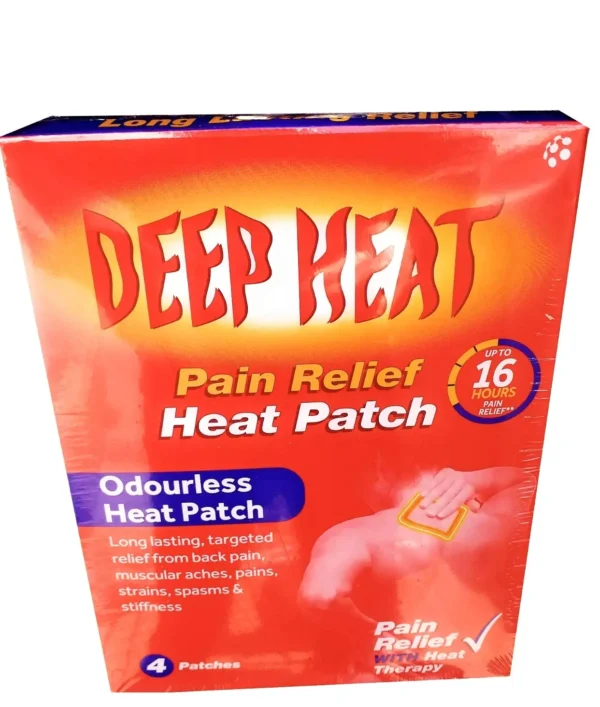 Deep Heat Patch Back Pain Relief - 4 Pack