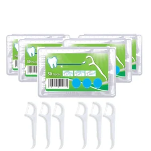 This package contains 250 high-quality, food-grade dental floss picks designed for teeth cleaning, featuring a strong, smooth floss and a durable, non-slip handle for effective plaque removal and gum care.