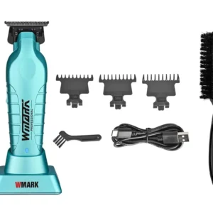 This professional detail trimmer features a USB-C rechargeable battery, a T-blade for precise carving, and comes with a convenient charging stand, perfect for barbers and at-home grooming.
