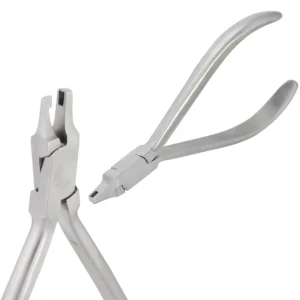 This orthodontic dimple plier forms a 1mm vertical dimple in clear aligners for rotation and torque, and it's excellent for cutting away excess aligner plastic.