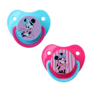 This is a Disney Baby Minnie Mouse fun style pacifier, specially designed with an orthodontic silicone teat to promote healthy oral development.
