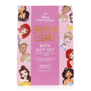 Disney Princess Jasmine and Indigo Violet scented shower gel and body lotion gift set, perfect for birthdays and pampering Disney fans of all ages.