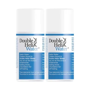 Image showing a pack of two 15ml bottles of Double Helix Water.