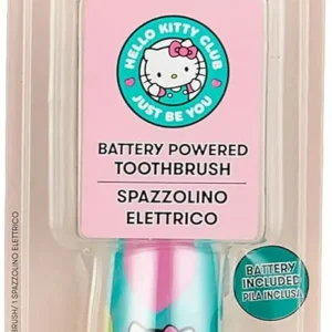 A pink Dr. Fresh Hello Kitty Turbo Power battery-powered toothbrush.