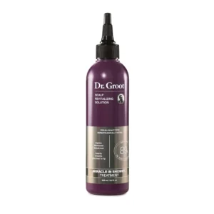 Dr. Groot miracle in-shower treatment visibly thickens hair, reduces hair loss due to breakage, exfoliates and moisturizes the scalp for healthier hair.