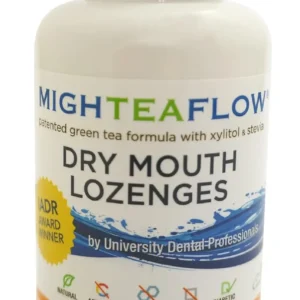 Orange cream flavored dry mouth lozenges with xylitol help neutralize salivary pH, prevent tooth decay, and increase saliva flow up to 400% as clinically proven.