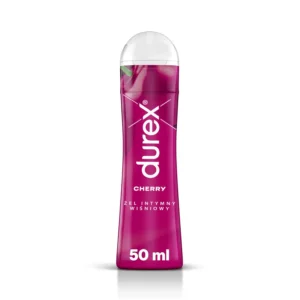A bottle of Durex Play Cherry Lubricant, a body lubricant by Durex.