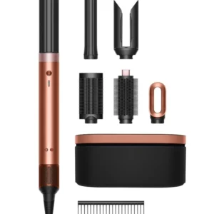 The Dyson Airwrap Coanda 2X multistyler in Amber Silk dries, curls, straightens, smooths, and volumises hair with powerful airflow and no heat damage.