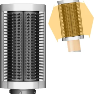 NALACAL smoothing brush attachment for Dyson Airwrap Styler tames flyaways and creates a smooth, sleek finish for professionally styled hair.