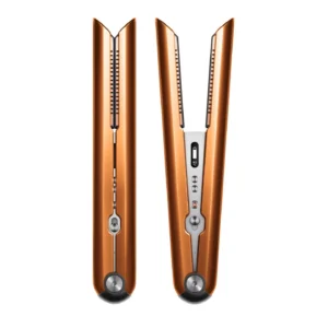 The Dyson Corrale cordless hair straightener features flexible plates that reduce heat and hair damage for up to 30 minutes of wireless styling.