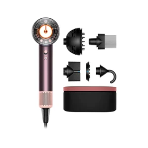 The Dyson Supersonic Nural hair dryer in Jasper Plum features scalp protect mode and intelligent attachments for comfortable and easy hair styling.