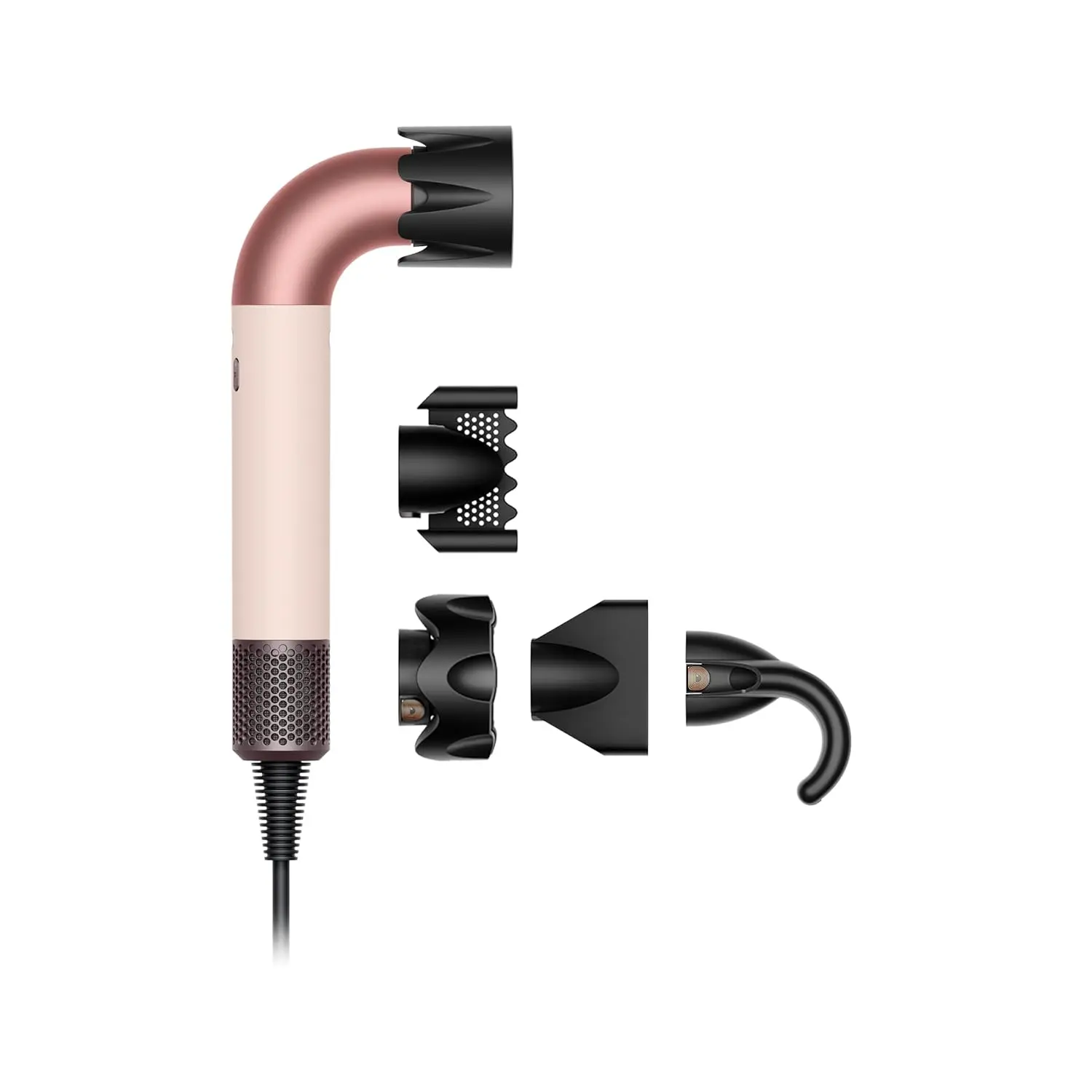 The Dyson Supersonic r hair dryer is smaller and lighter, engineered for precision styling with even heat, presets, and attachments for a smooth, shiny, salon-quality finish.