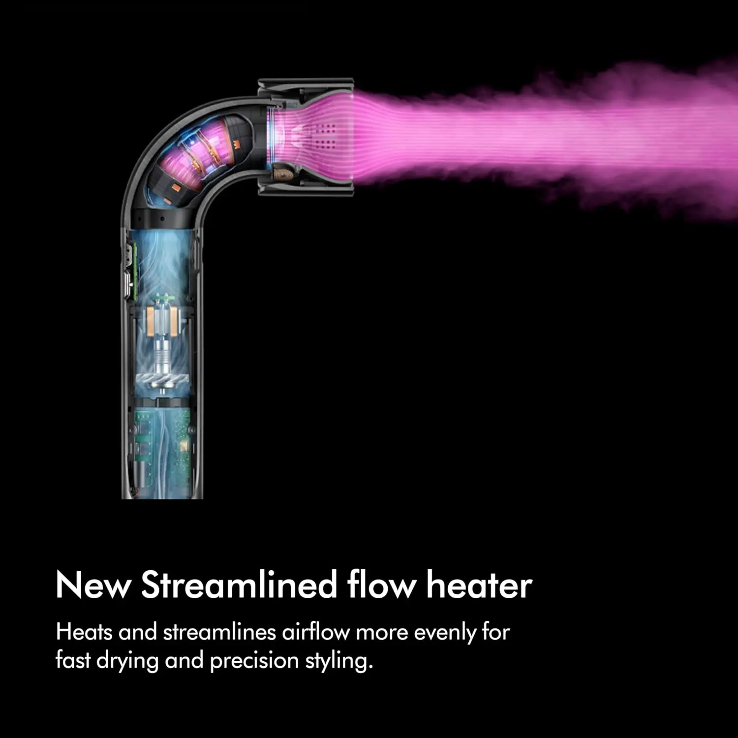 The Dyson Supersonic r hair dryer is smaller and lighter, engineered for precision styling with even heat, presets, and attachments for a smooth, shiny, salon-quality finish.