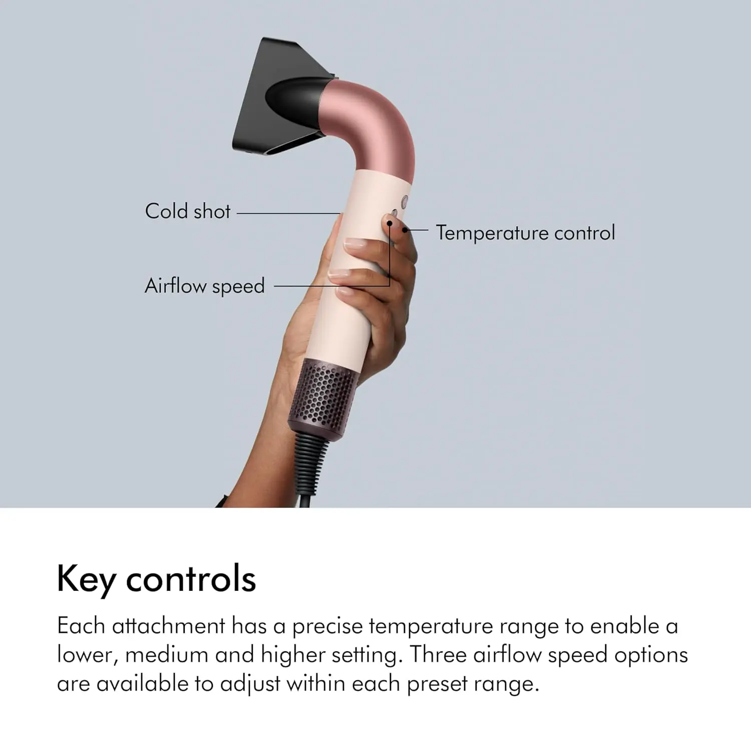 The Dyson Supersonic r hair dryer is smaller and lighter, engineered for precision styling with even heat, presets, and attachments for a smooth, shiny, salon-quality finish.