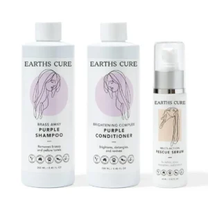 EarthsCure Silver Hair Transforming Regimen helps to turn gray or white hair back to its natural color.