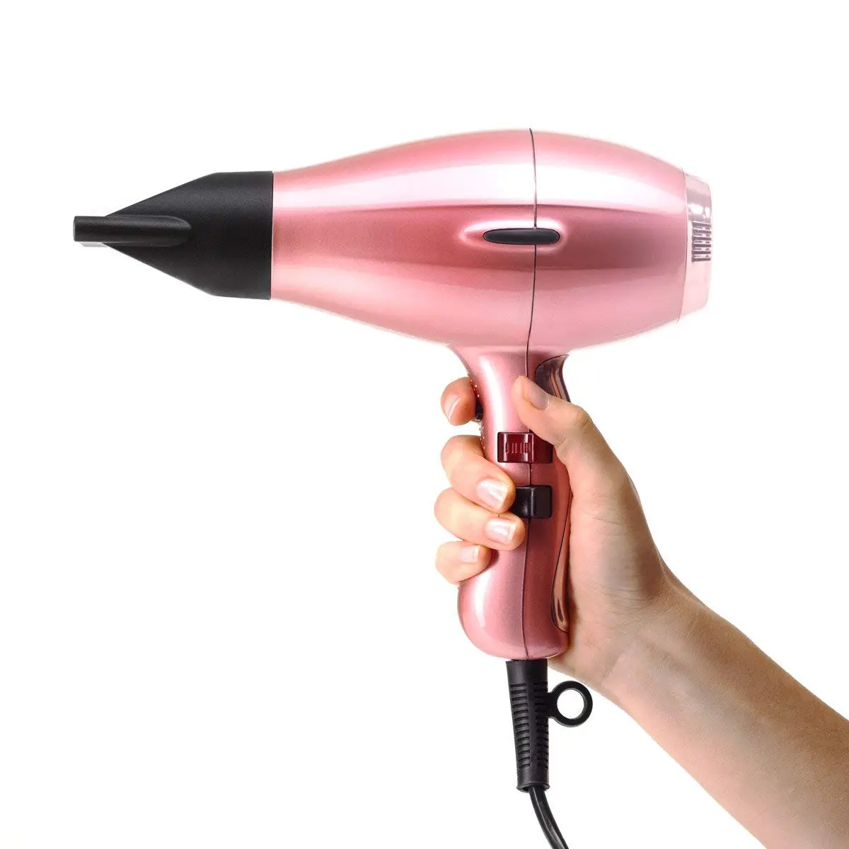 The Elchim 3900 Venetian Rose Gold hair dryer is a compact, lightweight, and powerful tool with ionic ceramic technology for fast, frizz-free styling.