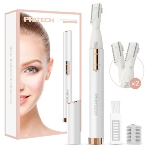 This mini portable electric eyebrow razor and facial hair trimmer is designed for women offering precision shaving without the risk of cuts or irritation.