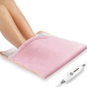 Extra large electric foot warmer heating pad with soft flannel, designed for full body warmth and targeted pain relief.