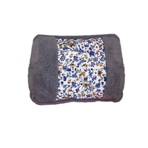 A grey electric hot water bag provides soothing heat for body pain relief and massage.