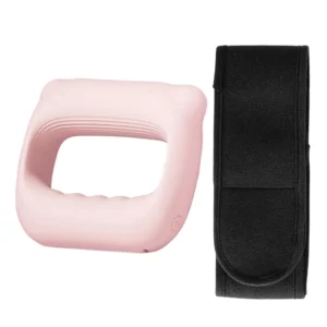 Portable electric massage belt with adjustable waist strap, designed for muscle relaxation in the back, waist, and legs, suitable for both men and women.