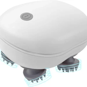 This electric scalp massager features rotating 3D massage heads and IPX7 waterproof design, providing a relaxing massage for scalp, neck, shoulders, back and even pets.